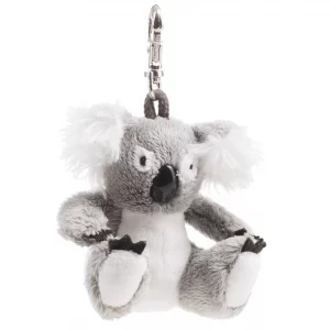 Porte-clés peluche Koala "camberra" gris et blanc