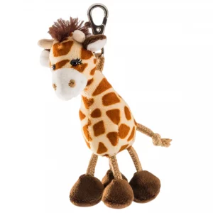 Porte-clés peluche girafe tachetée avec ses grandes pattes