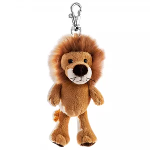 Porte-clés peluche lion marron